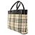 Bolso Burberry Nova Check Beige Marrón oscuro - vista 4