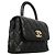 Bolso Chanel de piel de becerro granulada negra Negro - vista 2