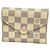 Cartera Tri-fold Louis Vuitton Damier Azur Portefeuille Victorine Blanco