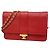 Cartera de hombro con cadena Chanel Matelassé Roja