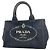 Prada Canapa Canvas Handbag Black