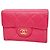 Timeless Cartera Chanel Rosa Tri-Fold