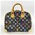 Borsa Louis Vuitton Monogram Multicolor Trouville Nero - vista 11