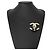Broche Chanel de strass Dorado - vista 4
