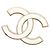 Broche Chanel Coco Mark B23C Blanc Doré