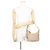 Borsa a tracolla Prada in pelle Vitello Daino Beige - vista 4