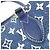 Borsa Louis Vuitton Monogram Jacquard Denim OnTheGo MM Blu navy - vista 4
