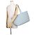 Fendi Selleria Leder-Tote-Bag Hellblau - Ansicht 4