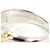 Anello fede Seiko Jewelry in platino e oro giallo Argento D'oro - vista 4