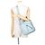 mala Loewe Hammock Small em pele de vitelo Azul - vista 5