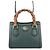 Borsa a mano piccola in pelle Gucci Diana Bamboo Verde