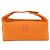 Hermès Hermes Bride à Black PM Handbag Pouch Roja Naranja