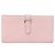 Hermès Hermes Bearn Soufflé langes Portemonnaie Pink