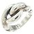 Hermès Hermes Hallmark Band Ring Silber