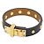 Hermès Bracciale Hermes Mini Dog Clou Long Nero D'oro