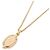Hermès Collana Hermes Mini Maillon PM D'oro Arancione - vista 2