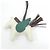 Hermès Hermes Rodeo Pegasus Accessory Bag Charm PM Branco Chocolate Verde claro - vista 2