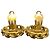 Chanel vergoldete Clip-Ohrringe Golden - Ansicht 8