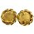 Chanel vergoldete Clip-Ohrringe Golden - Ansicht 9