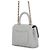 Mini sac à main Chanel Matelassé Gris - vue 2