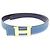 Hermès Cinturón reversible Hermes Mini Constance 24mm Negro Azul