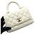 Borsa a tracolla Chanel Matelassé Bianca Bianco - vista 14