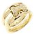 Hermès Olympe Ring in Gelbgold