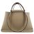 Hermès Sac à main Hermes Cabas Elan PM Taupe Damier ebène
