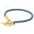Hermès Hermes Glenan Armband mit Anhängern Blau Golden
