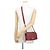 Bolsa de Ombro Chanel Boy Small Vermelha Vermelho - vista 5