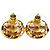 Orecchini a lobo Chanel Coco Mark con strass D'oro - vista 3