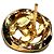 Orecchini a lobo Chanel Coco Mark con strass D'oro - vista 5