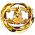 Orecchini a lobo Chanel Coco Mark con strass D'oro - vista 7