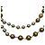 Collar Chanel chapado en oro Dorado