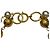 Collar Chanel chapado en oro Dorado - vista 2