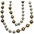 Collar Chanel chapado en oro Dorado - vista 5