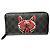 Gucci Langbrieftasche mit Wolfskopf-Animal-Print Schwarz