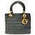 Borsa Christian Dior Dior Lady Cannage in nylon Nero