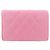 Cartera tri-fold Chanel Boy Line 84432 de piel rosa - vista 2