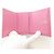Cartera tri-fold Chanel Boy Line 84432 de piel rosa - vista 7