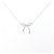 Autre Marque Tiffany Bow Halskette Silber