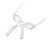 Autre Marque Tiffany Bow Halskette Silber - Ansicht 4