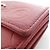 Chanel 47422 Red Leather Tri-Fold Wallet - view 3