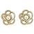 Timeless Pendientes de botón Chanel 58624 Blanco