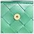 Cartera bi-fold de cuero verde Bottega Veneta - vista 5