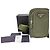 PRADA Schultertasche Triangle 2ZH195 aus Khaki-Leder