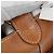 Céline Celine Box-Handtasche aus braunem Leder mit Riemen - Ansicht 8