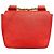 Borsa a tracolla Chloé Elsie Series in pelle di vitello rossa Rosso - vista 2