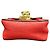 Borsa a tracolla Chloé Elsie Series in pelle di vitello rossa Rosso - vista 3