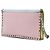 Pochette da polso Valentino Rockstud in nappa blu effetto acquerello Blu chiaro - vista 2
